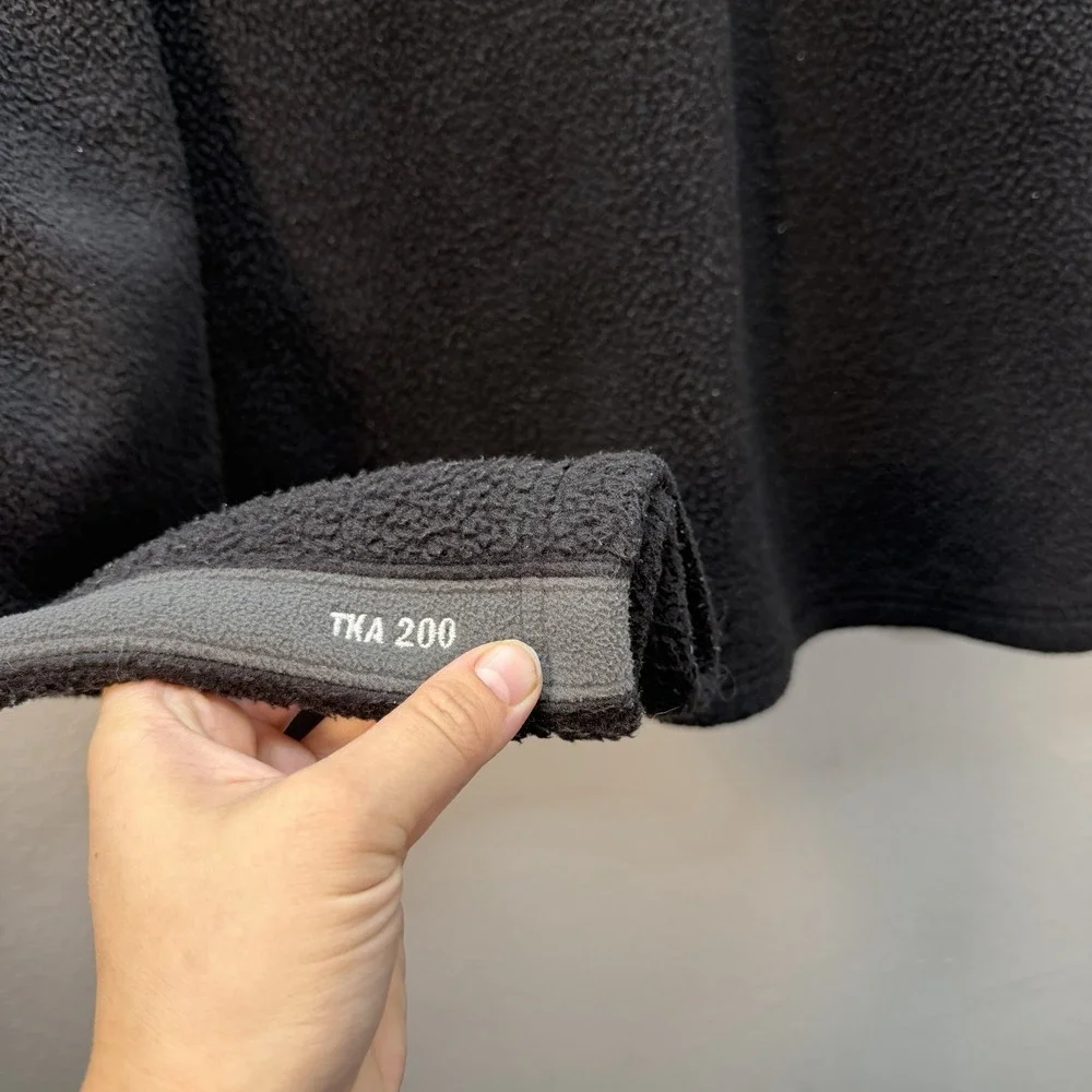 The North Face Sweatshirt Mens‎ XL Black TKA 200 Crewneck Pullover Fleece Sherpa